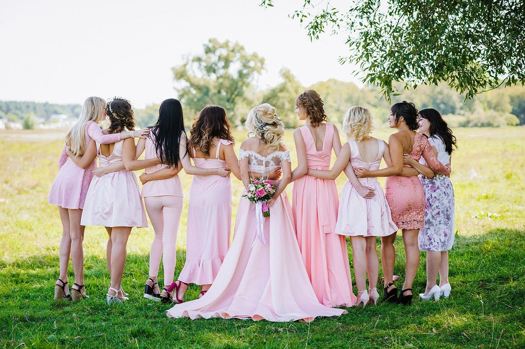 Stunning Rose Quartz Bridesmaids